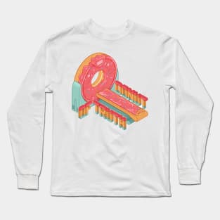 Donut of truth - CT donut scanner isometric illustration Long Sleeve T-Shirt